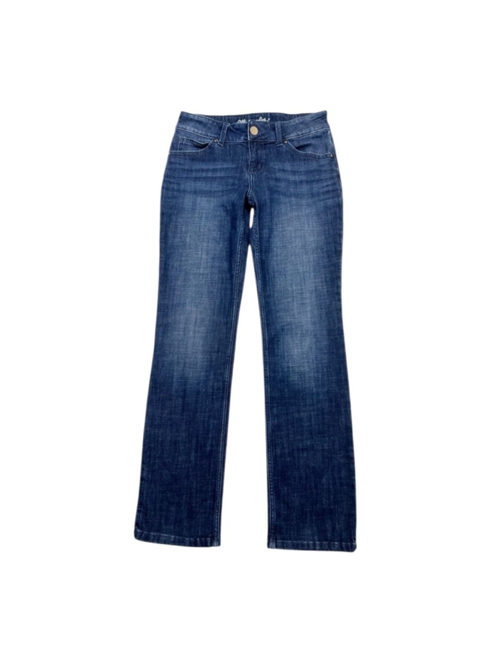 Wrangler Womens Straight Leg Jeans Blue Size 3/4